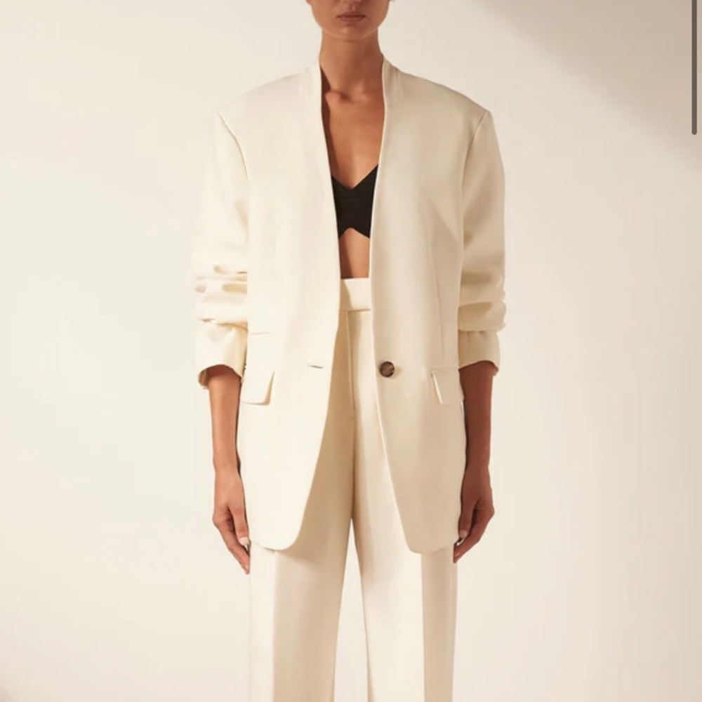NWT Shona Joy White Cream Blazer